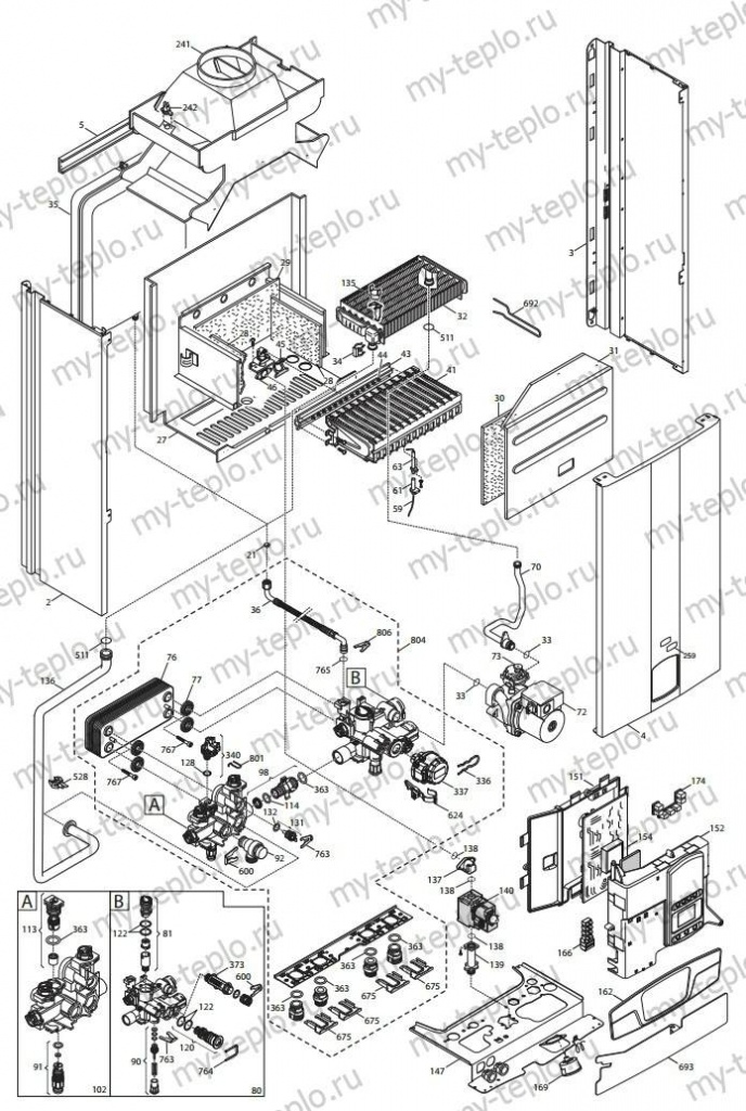 Запчасти Baxi FOURTECH 24 Запчасти Baxi FOURTECH 24 купить в Чебаркуле