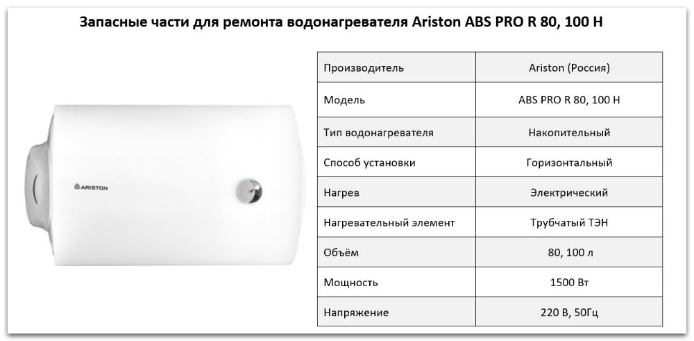 Купить запчасти Ariston ABS PRO R H в Чебаркуле