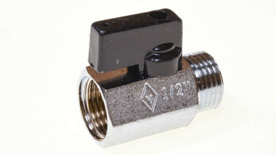 Кран шаровый 1/2" вн/нар mini (флажок) Bugatti (миникран) (805)